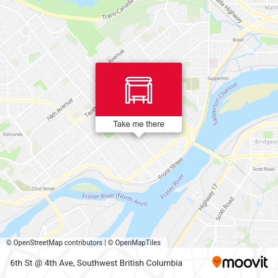 6th St @ 4th Ave map