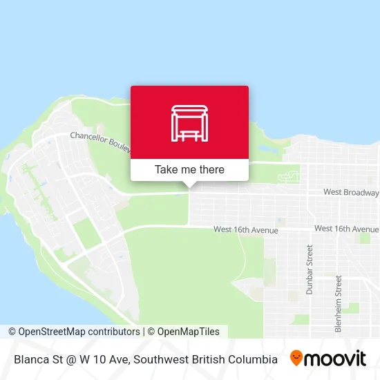 Blanca St @ W 10 Ave map