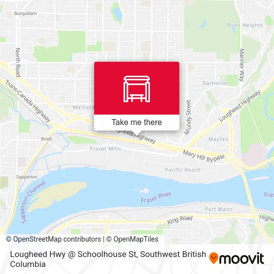 Lougheed Hwy @ Schoolhouse St map