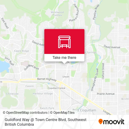 Guildford Way @ Town Centre Blvd map