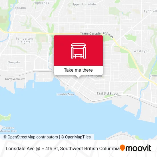 Lonsdale Ave @ E 4th St map