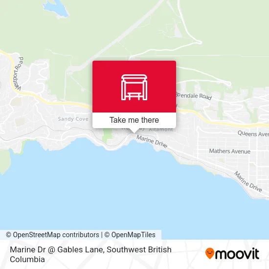 Marine Dr @ Gables Lane map