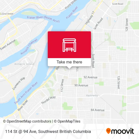 114 St @ 94 Ave map