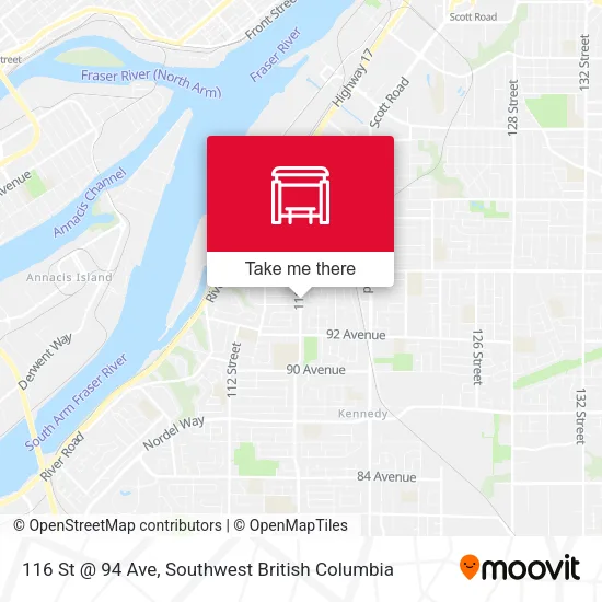 116 St @ 94 Ave map