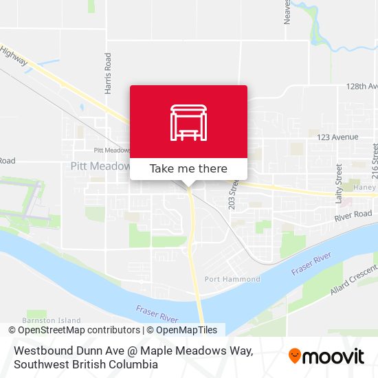 Westbound Dunn Ave @ Maple Meadows Way map