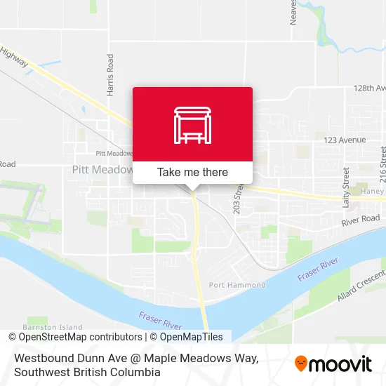 Westbound Dunn Ave @ Maple Meadows Way map