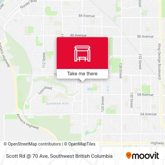 Scott Rd @ 70 Ave map