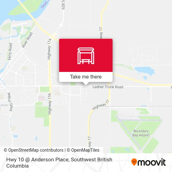 Hwy 10 @ Anderson Place map