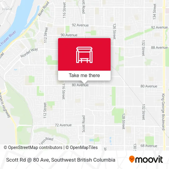 Scott Rd @ 80 Ave map