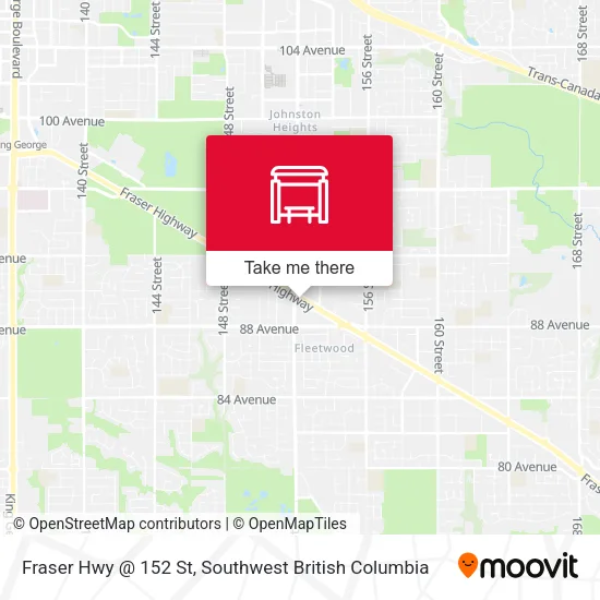 Fraser Hwy @ 152 St map