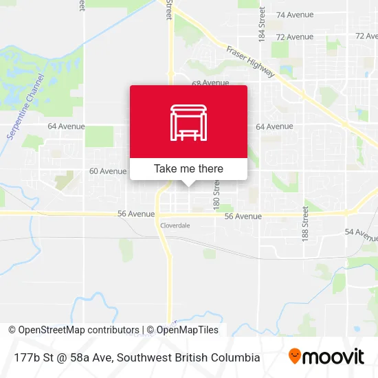 177b St @ 58a Ave map