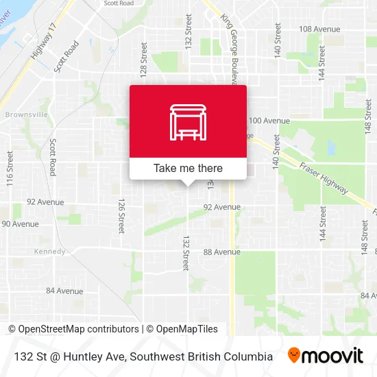 132 St @ Huntley Ave map