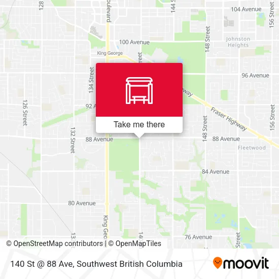 140 St @ 88 Ave map
