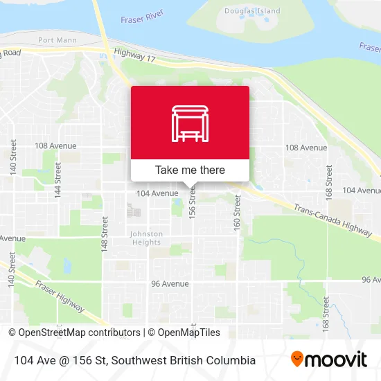 104 Ave @ 156 St map