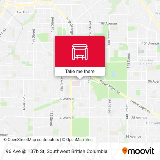 96 Ave @ 137b St map