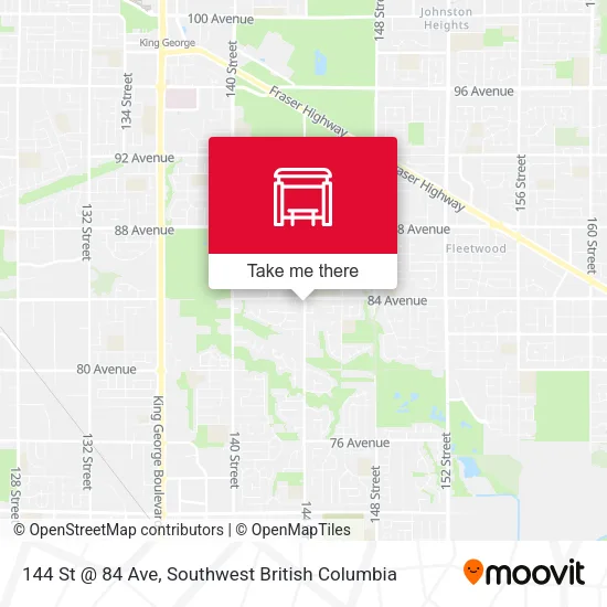 144 St @ 84 Ave map