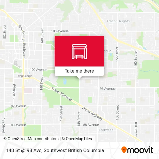 148 St @ 98 Ave map