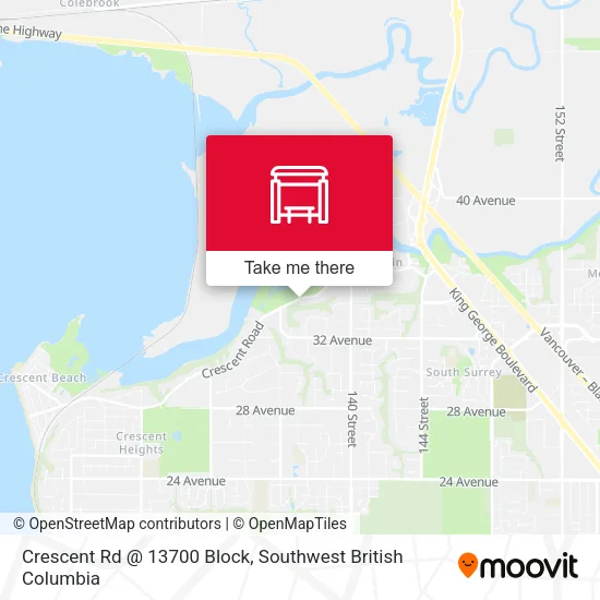 Crescent Rd @ 13700 Block map