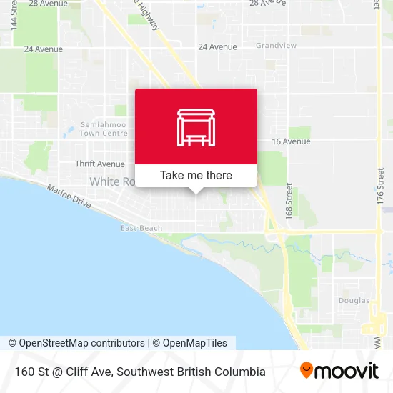 160 St @ Cliff Ave map