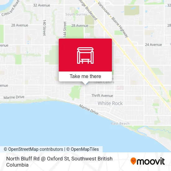 North Bluff Rd @ Oxford St plan