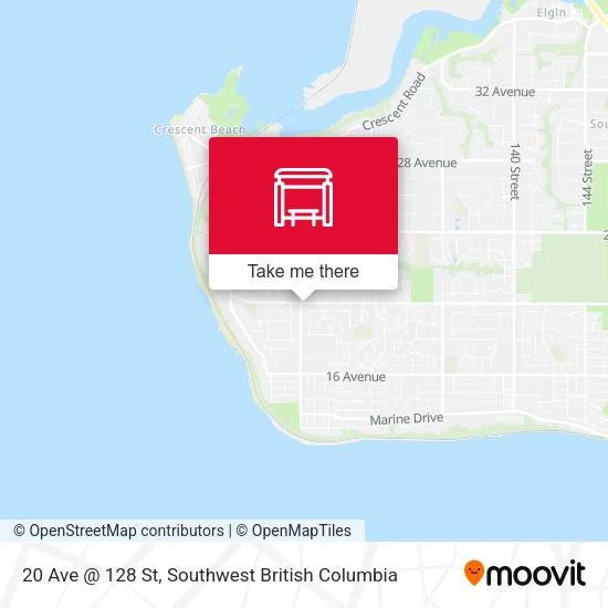 20 Ave @ 128 St map