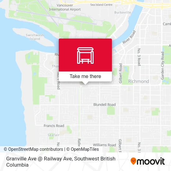 Granville Ave @ Railway Ave map