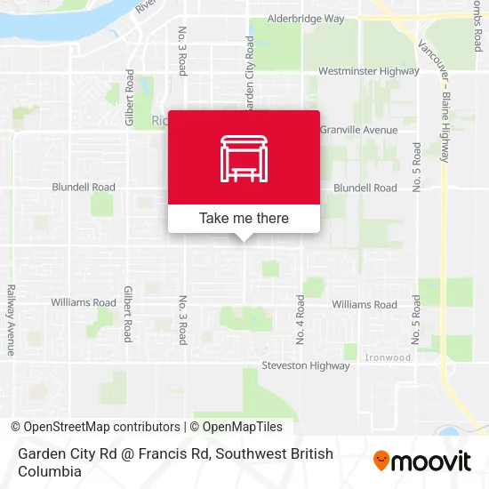 Garden City Rd @ Francis Rd map