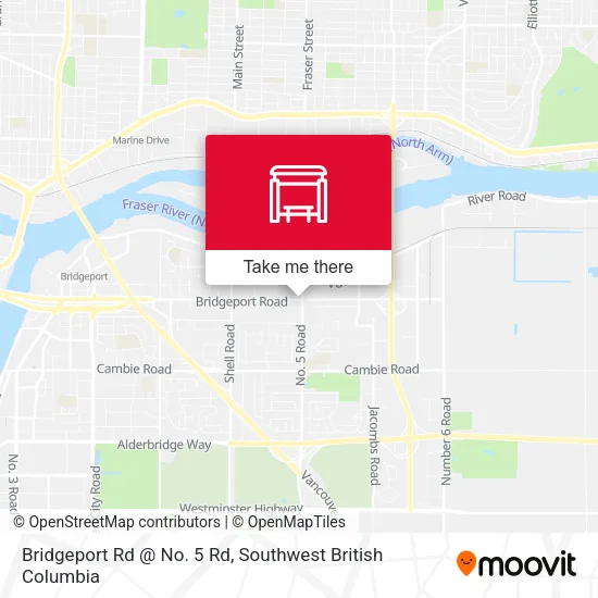 Bridgeport Rd @ No. 5 Rd map