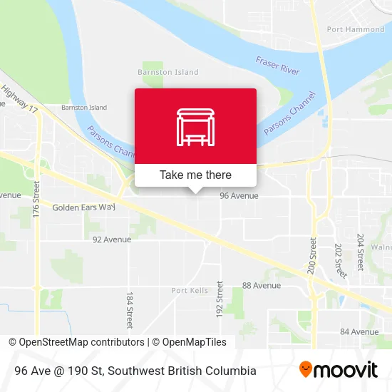 96 Ave @ 190 St map