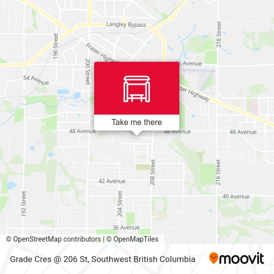 Grade Cres @ 206 St map