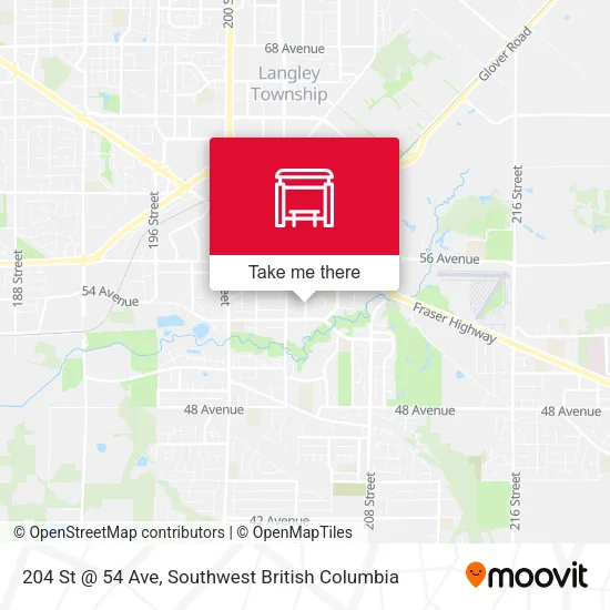 204 St @ 54 Ave map