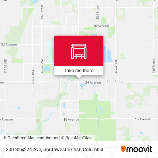 200 St @ 24 Ave map