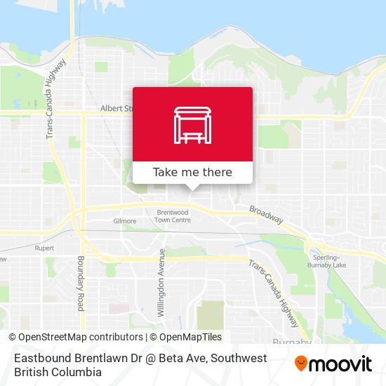 Eastbound Brentlawn Dr @ Beta Ave map