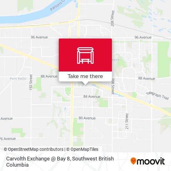 Carvolth Exchange @ Bay 8 map