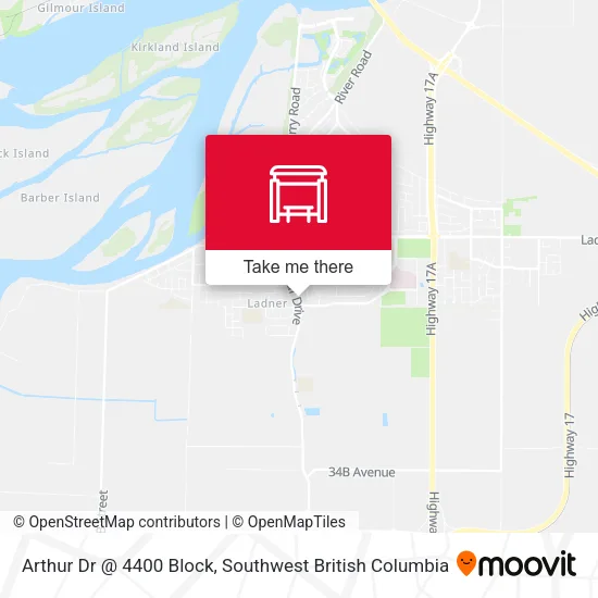 Arthur Dr @ 4400 Block map