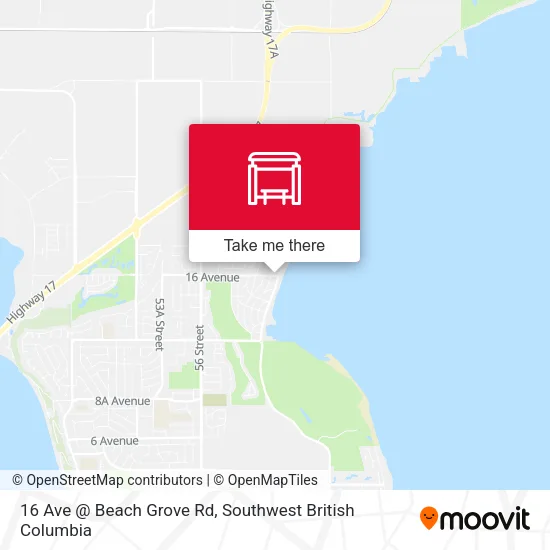 16 Ave @ Beach Grove Rd map