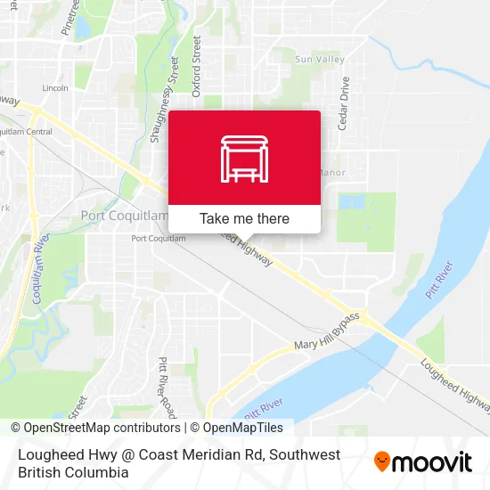 Lougheed Hwy @ Coast Meridian Rd map