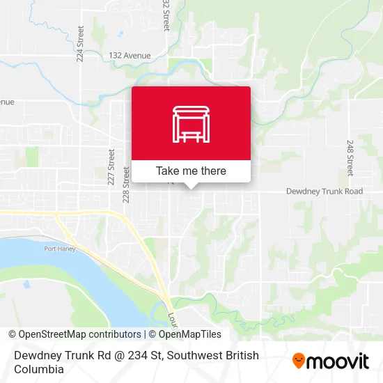 Dewdney Trunk Rd @ 234 St map