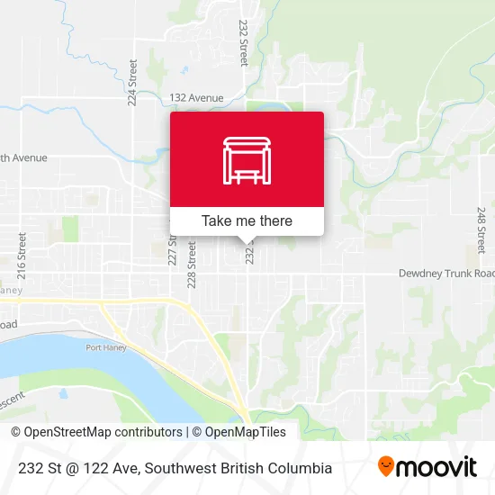 232 St @ 122 Ave map