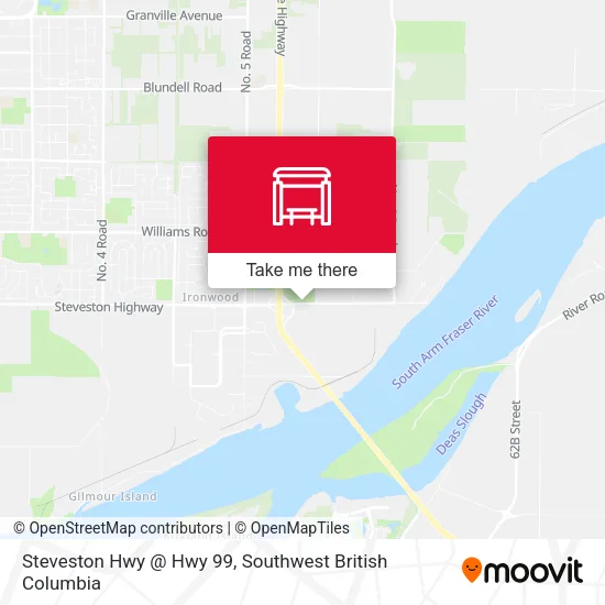 Steveston Hwy @ Hwy 99 map