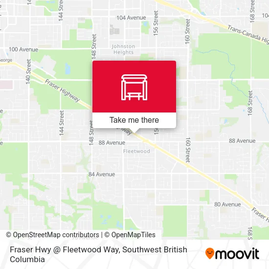 Fraser Hwy @ Fleetwood Way map