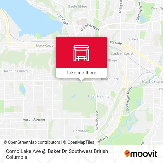 Como Lake Ave @ Baker Dr map