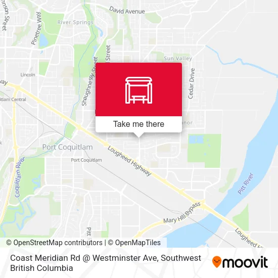 Coast Meridian Rd @ Westminster Ave map