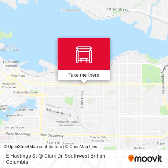 E Hastings St @ Clark Dr map