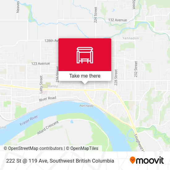 222 St @ 119 Ave map