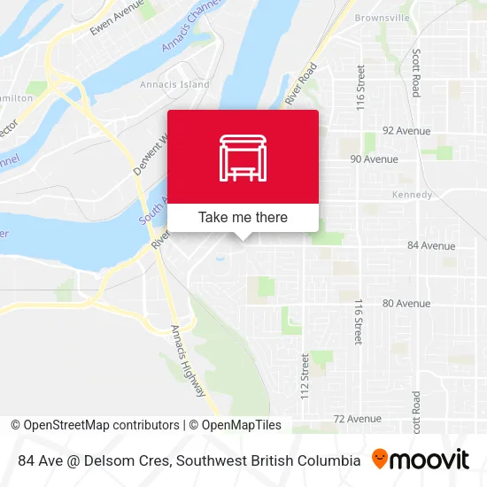 84 Ave @ Delsom Cres map