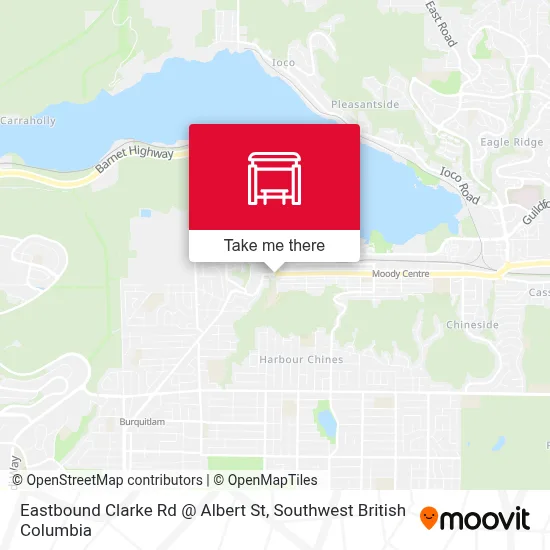 Eastbound Clarke Rd @ Albert St map