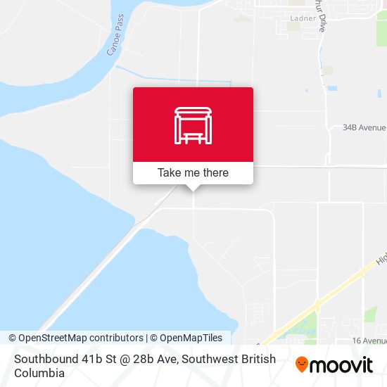 Southbound 41b St @ 28b Ave map