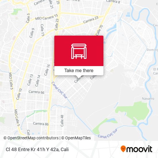 Cl 48 Entre Kr 41h Y 42a map