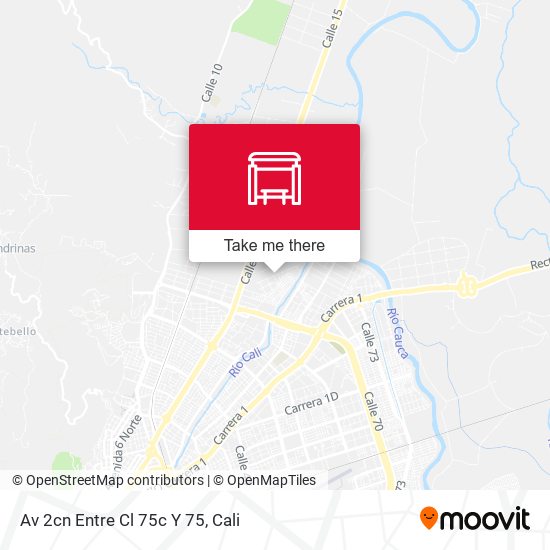 Mapa de Av 2cn Entre Cl 75c Y 75